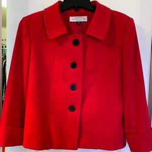 Tahari Red Suit jacket- 8P